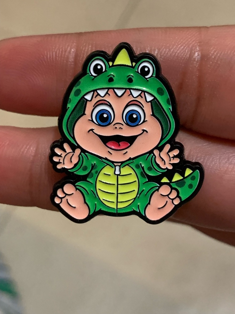 Green Baby Dinosaur Reptile Pin - Baby Sinclair from Dinosaurs